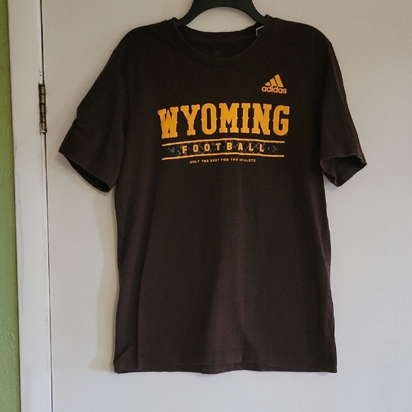 Wyoming Football Brown and Yellow Tee - Picture 1 of 3